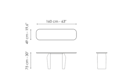 Bonaldo Flame Console Table