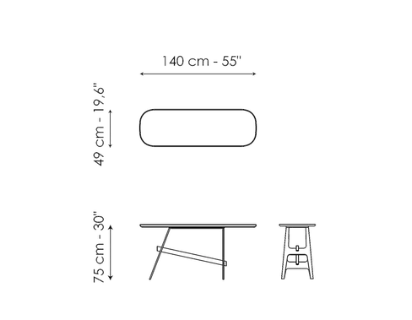 Bonaldo Slot Console Table