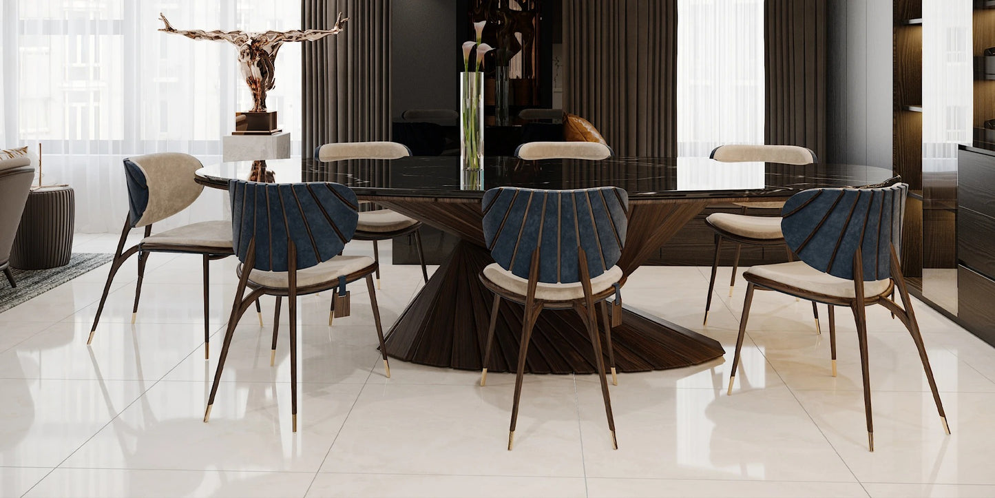 Alma De Luce Uchiwa Dining Chair