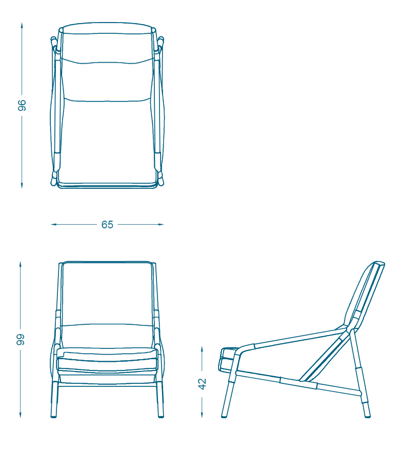Bruno Moinard Editions Bilbao-B Leisure Chair