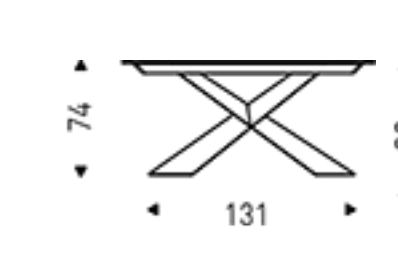 Cattelan Tyron Crystalart Drive Dining Table