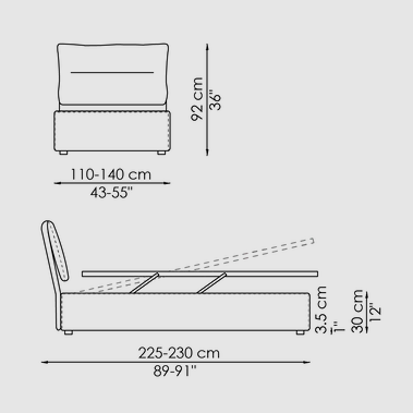 Bonaldo Campo Single Bed