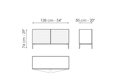 Bonaldo Ruler Sideboard