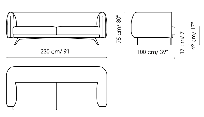 Bonaldo Saddle Sofa