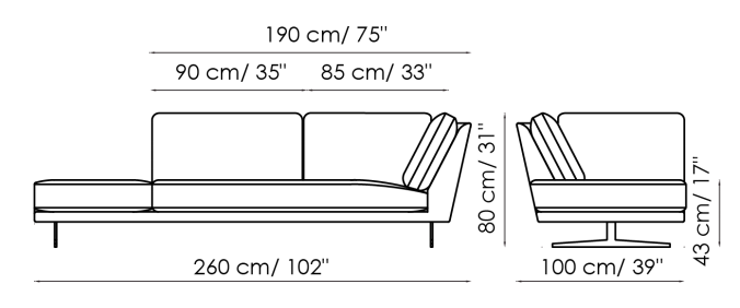 Bonaldo Skid Sofa