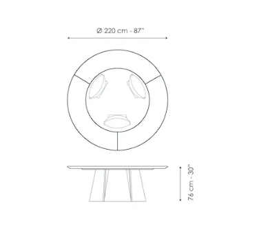 Bonaldo Torii St Dining Table