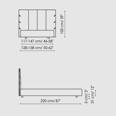 Bonaldo Cuff Single Bed