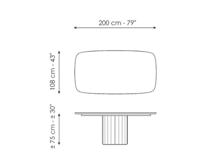 Bonaldo Dorian Dining Table