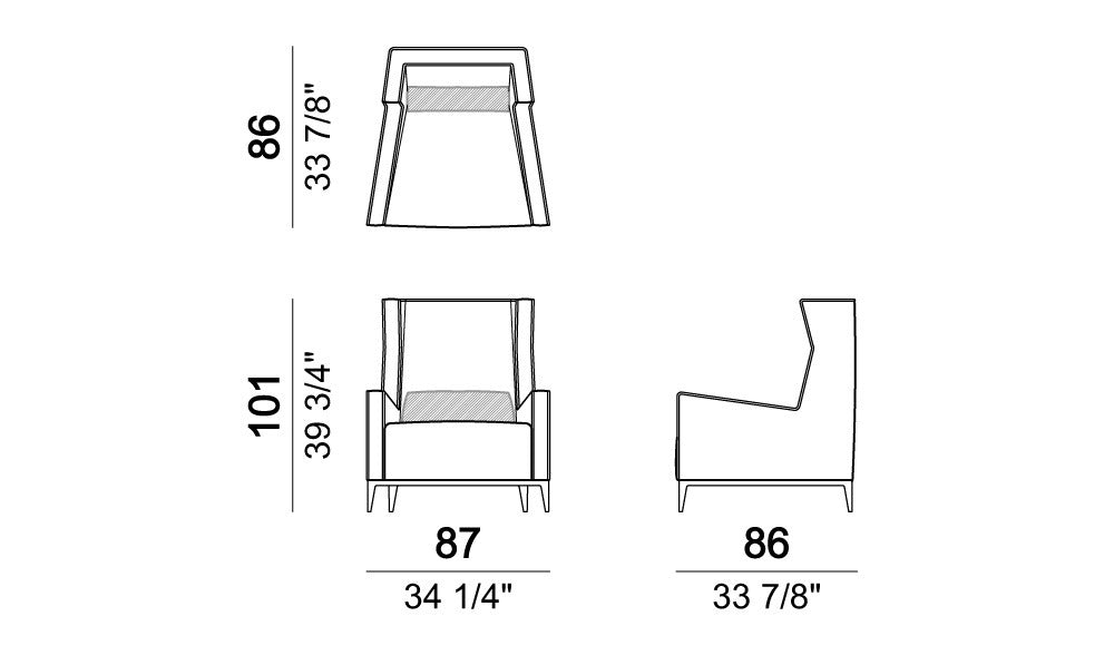 Arketipo Goldfinger Armchair