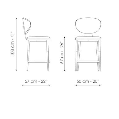 Bonaldo  Olos Too Bar Chair