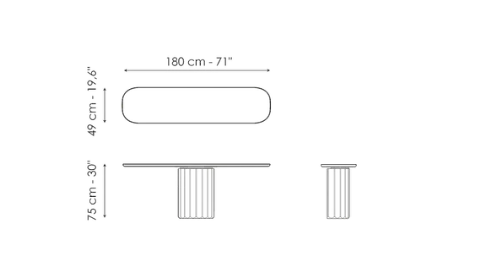 Bonaldo Dorian Console Table