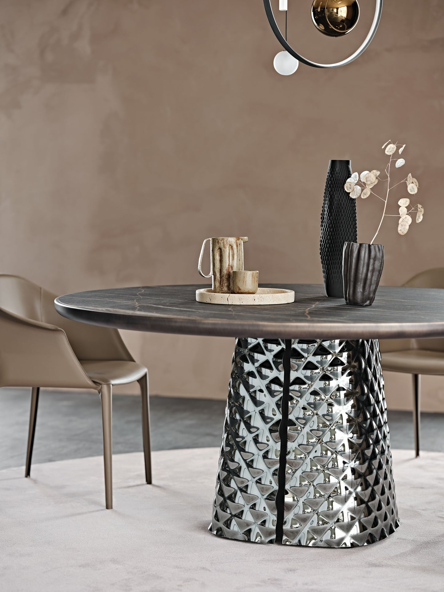 Cattelan Atrium Keramik Premium Round Dining Table