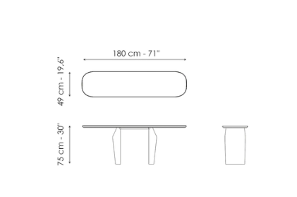 Bonaldo Flame Console Table