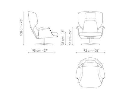Bonaldo Olos Bergère Leisure Chair