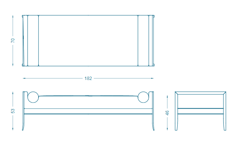 Bruno Moinard Editions Courtrai 2 Bench