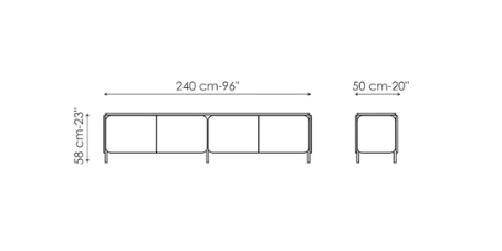 Bonaldo Frame K Sideboard