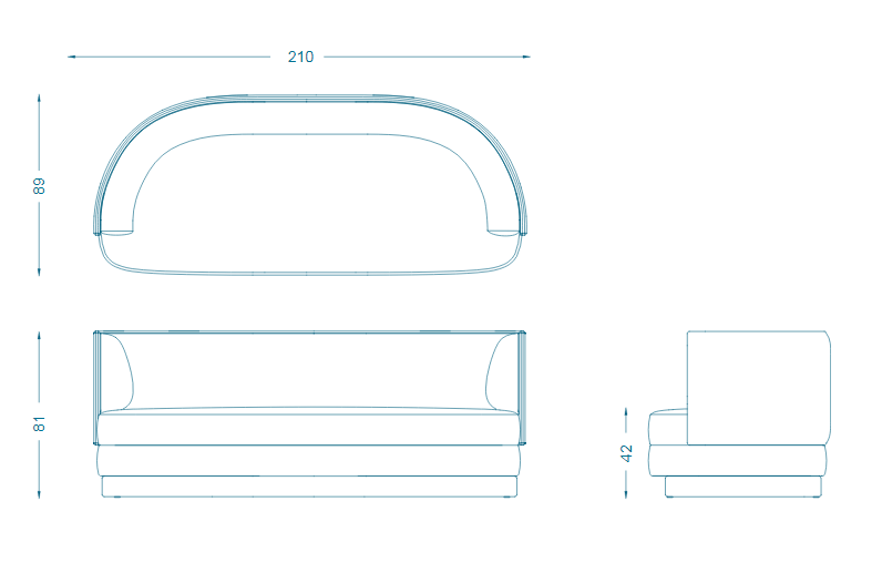 Bruno Moinard Editions Cortina Sofa