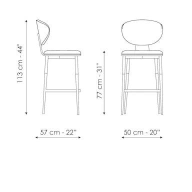 Bonaldo  Olos Too Bar Chair