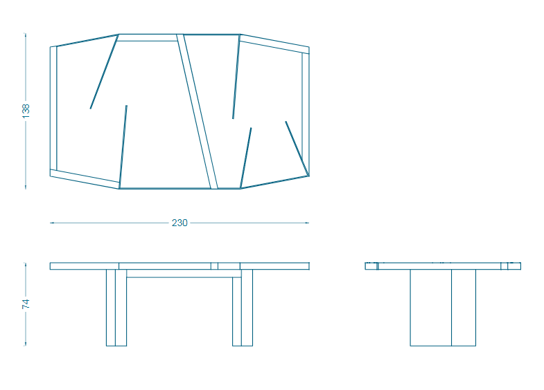 Bruno Moinard Editions Dinant Dinning Table