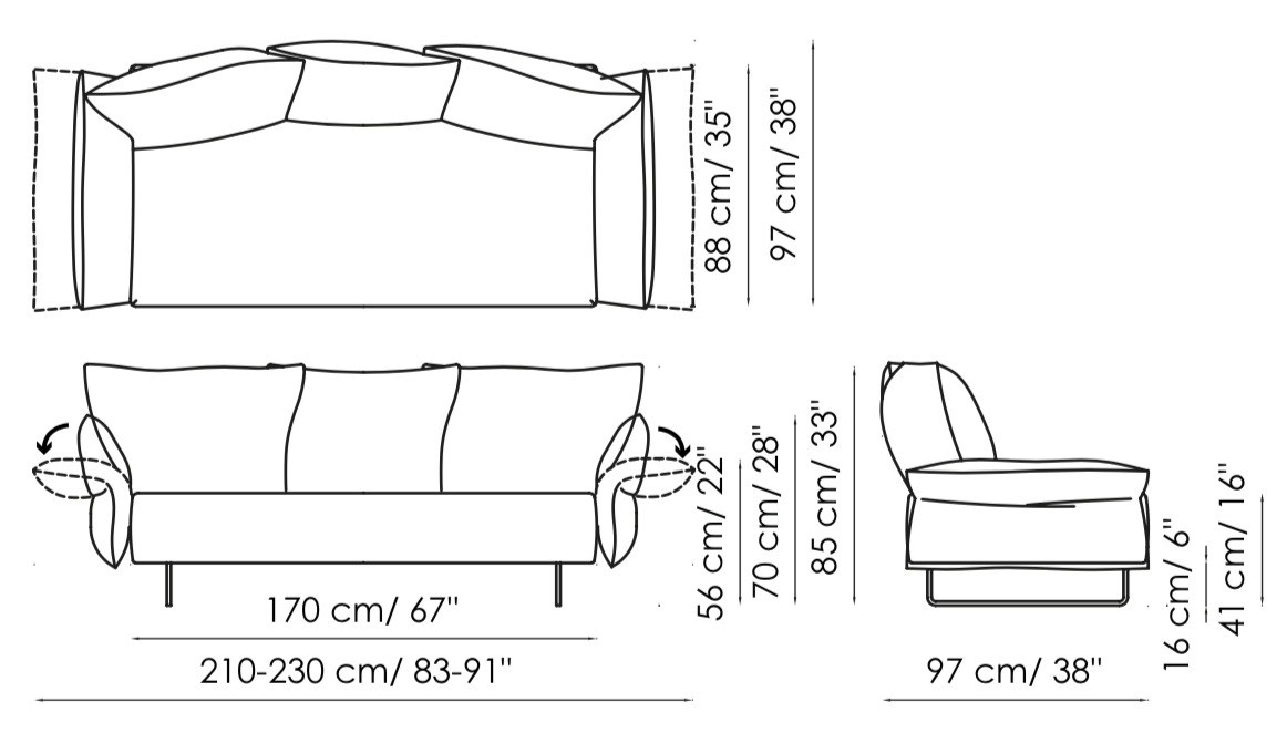 Bonaldo Madame C Sofa