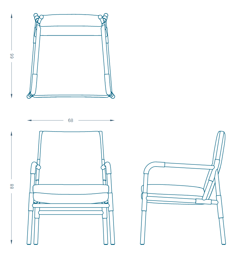Bruno Moinard Editions Bilbao Leisure Chair