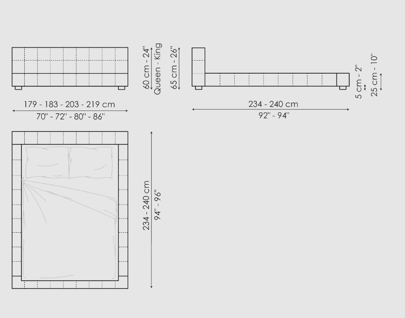 Bonaldo Squaring Bed