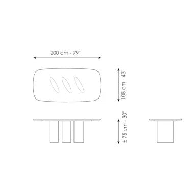 Bonaldo Louver Dining Table