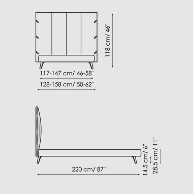 Bonaldo Cuff Single Bed