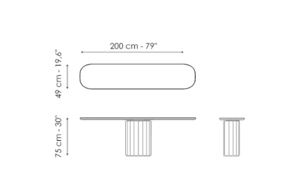 Bonaldo Dorian Console Table