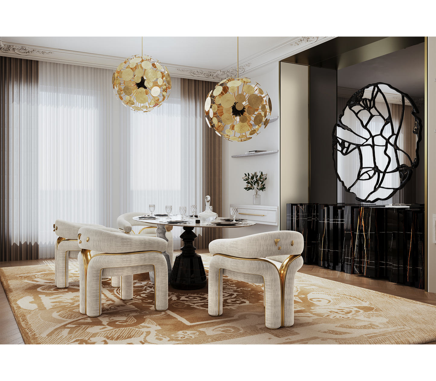 Boca Do Lobo Elara  Dinning Chair