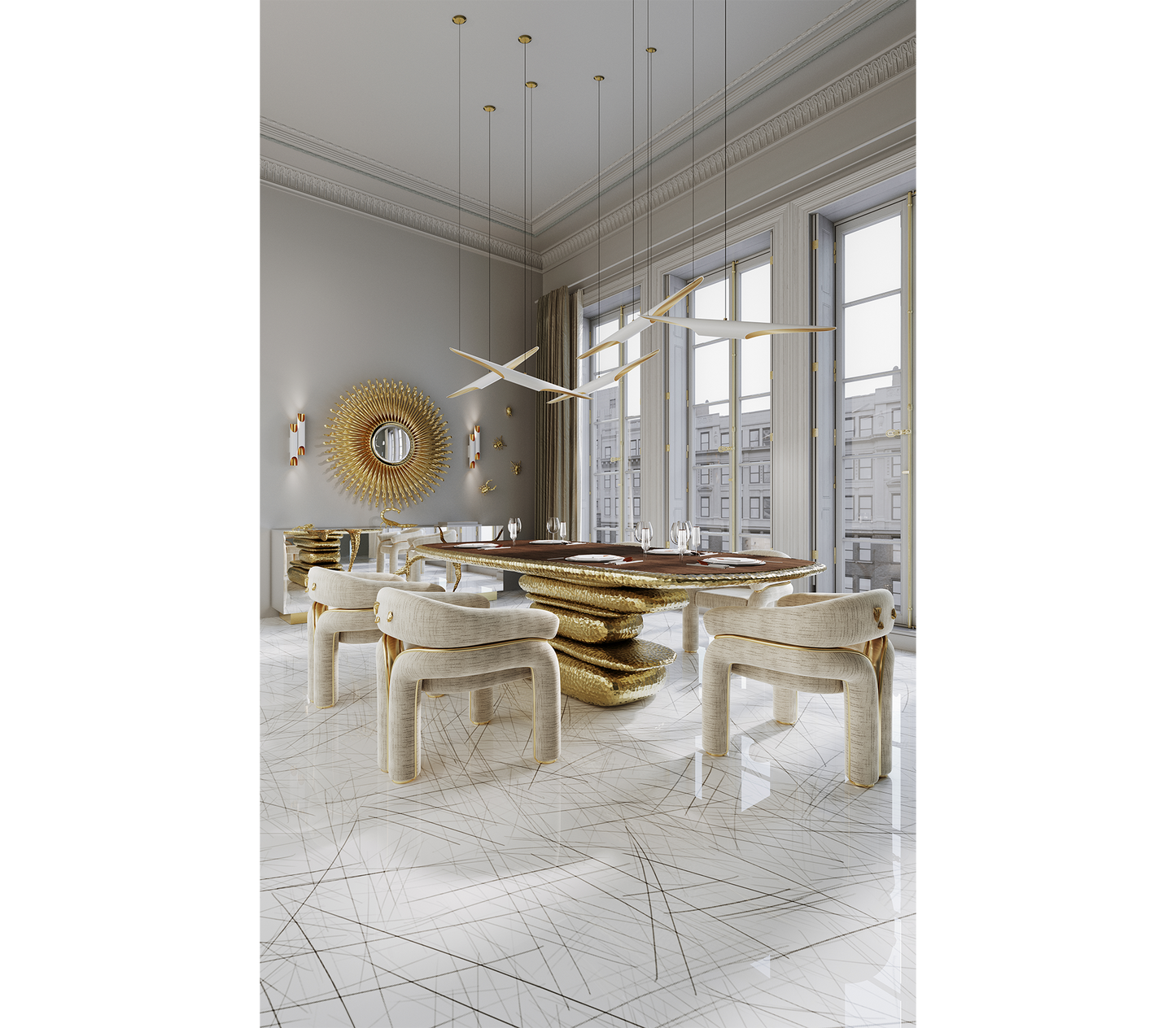 Boca Do Lobo Elara  Dinning Chair