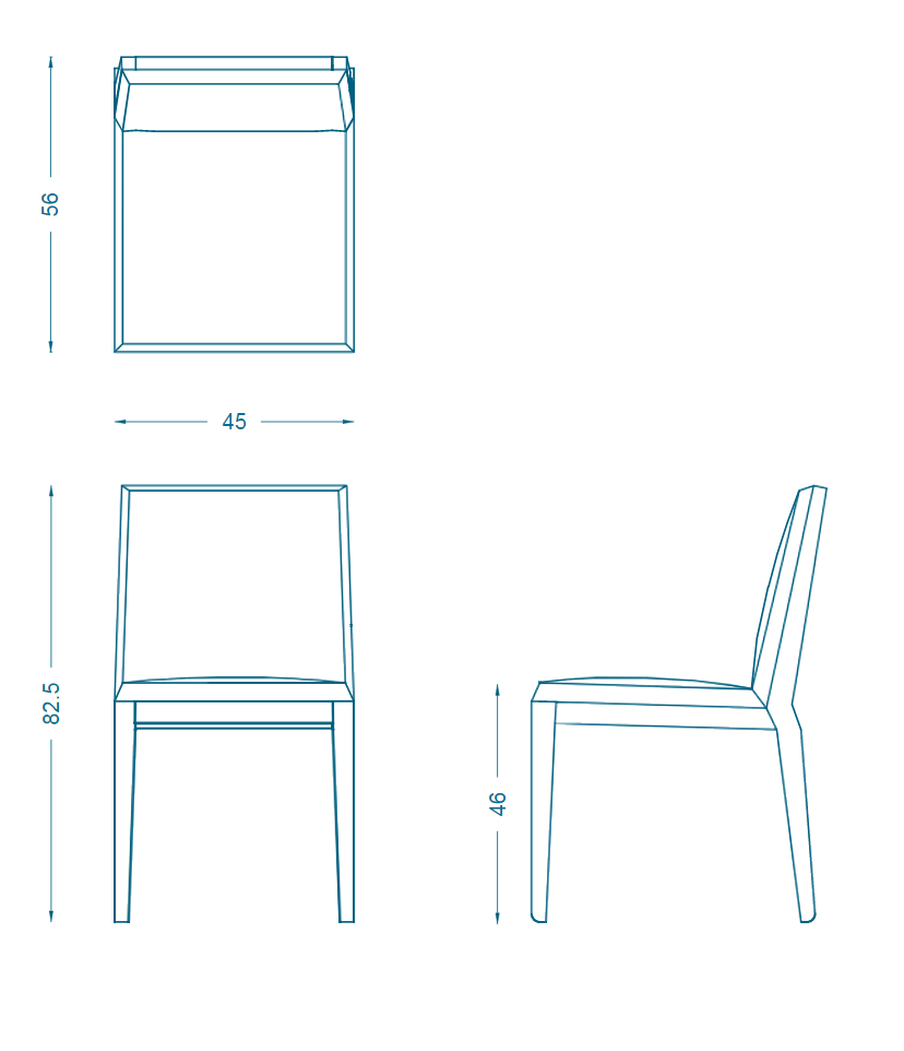 Bruno Moinard Editions Tuder Dining Chair