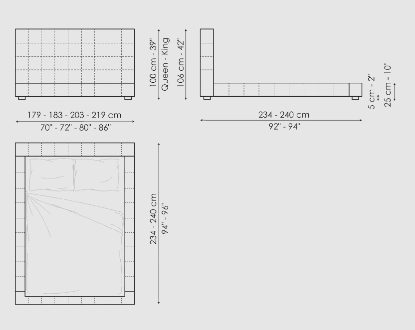 Bonaldo Squaring Bed
