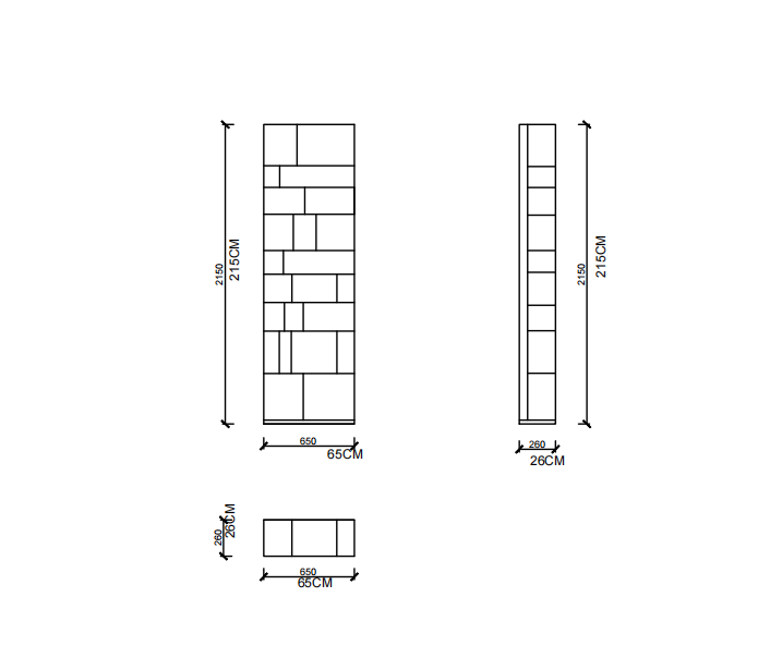 Cattelan Wally Bookshelf