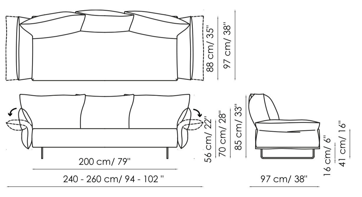 Bonaldo Madame C Sofa