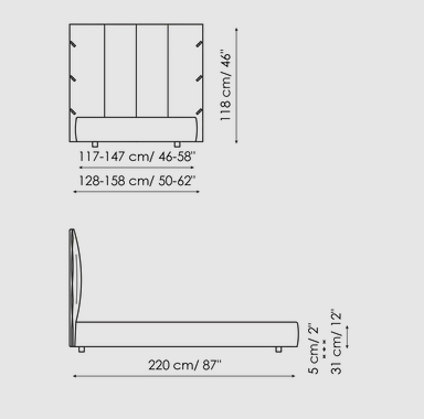 Bonaldo Cuff Single Bed