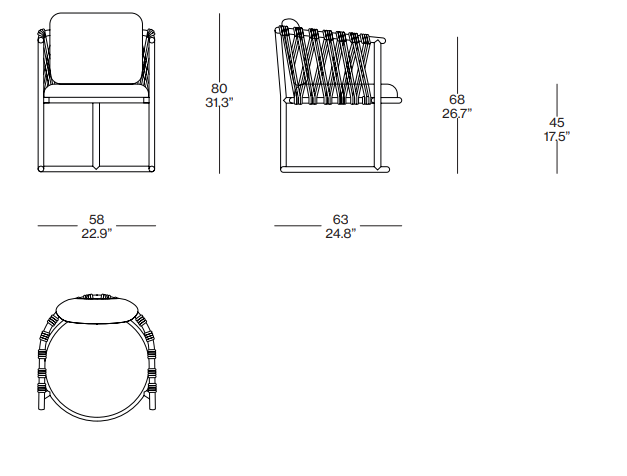 Cassina Trampoline Dining Chair