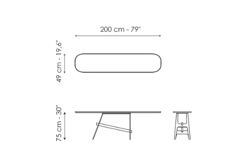 Bonaldo Slot Console Table