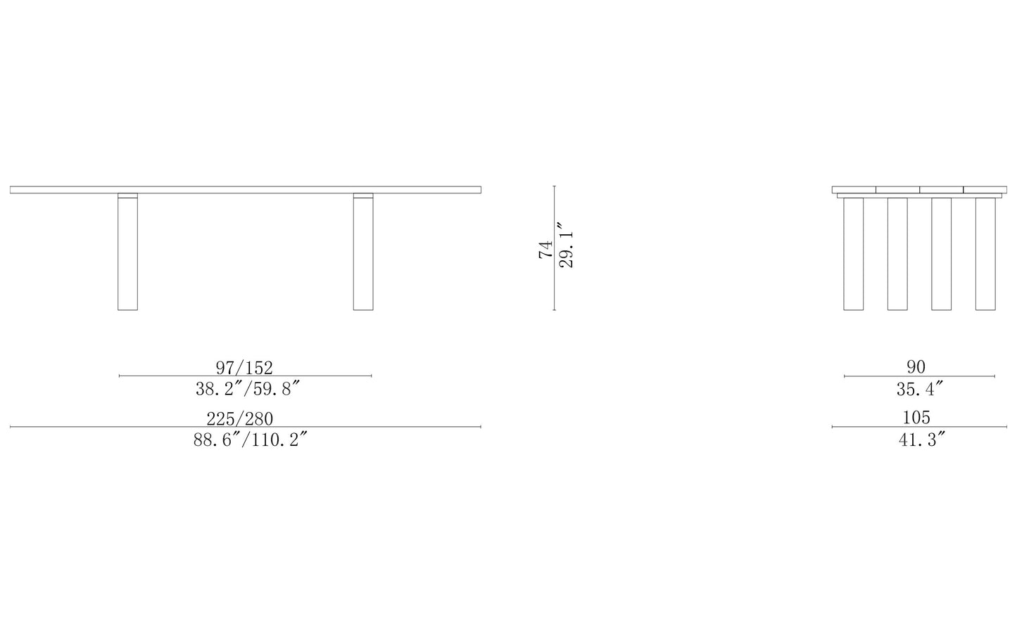 Cassina La Basilica Dining Table