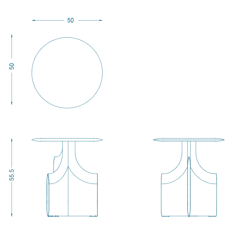Bruno Moinard Editions Fox Side Table