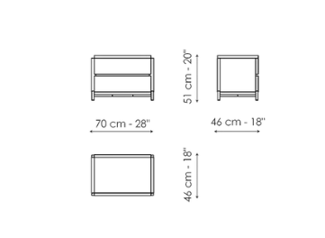 Bonaldo Groove Nightstand