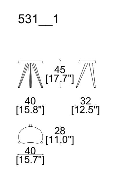 Cassina Mexique Bar Chair