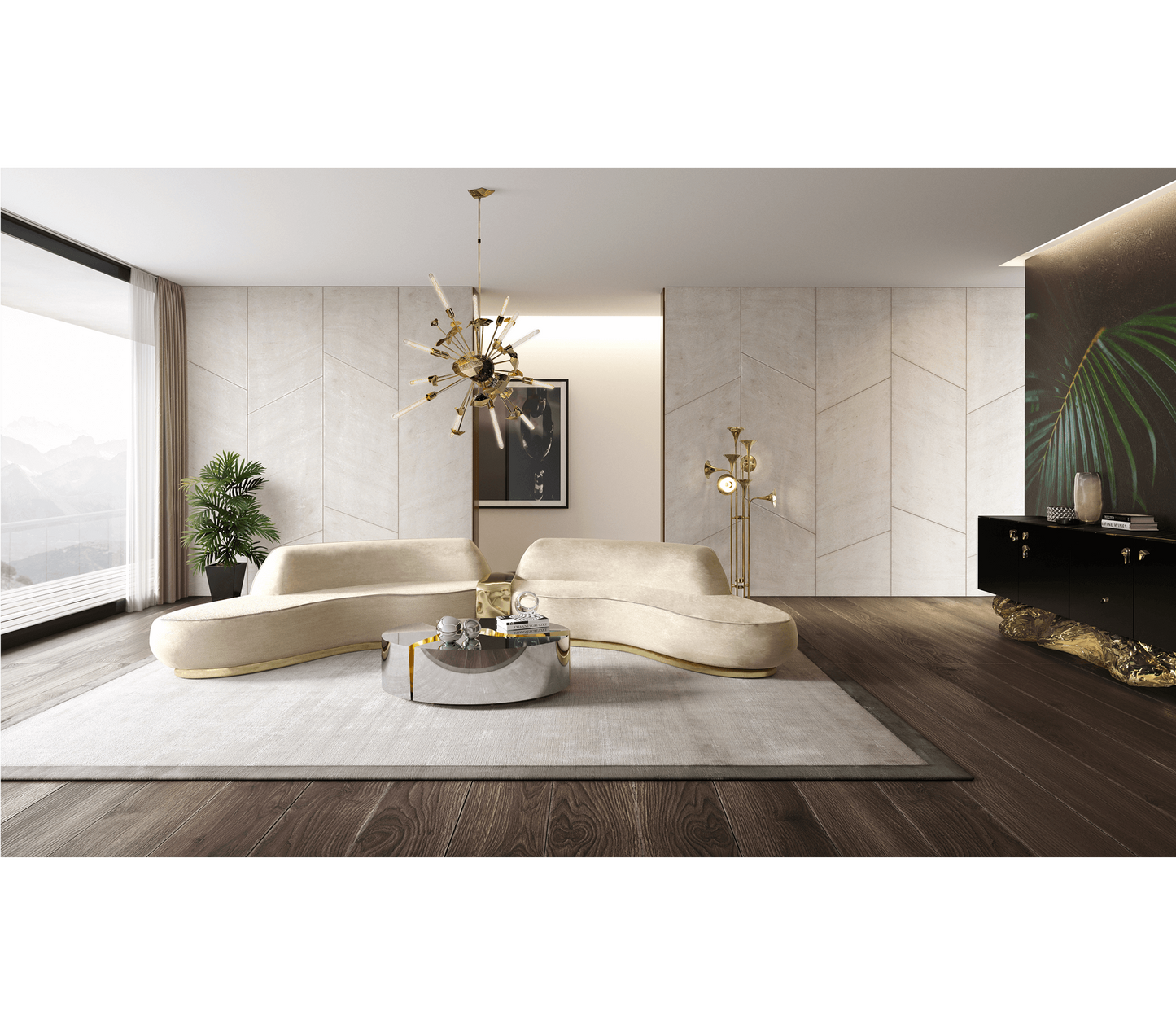 Boca Do Lobo Lapiaz Oval Coffee Table