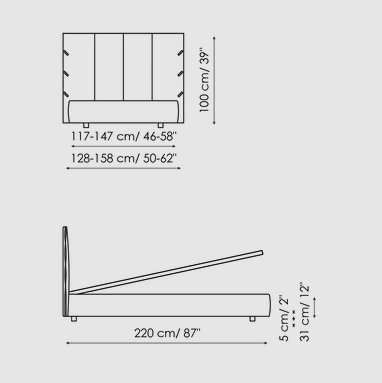 Bonaldo Cuff Single Bed