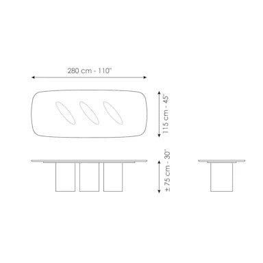Bonaldo Louver Dining Table