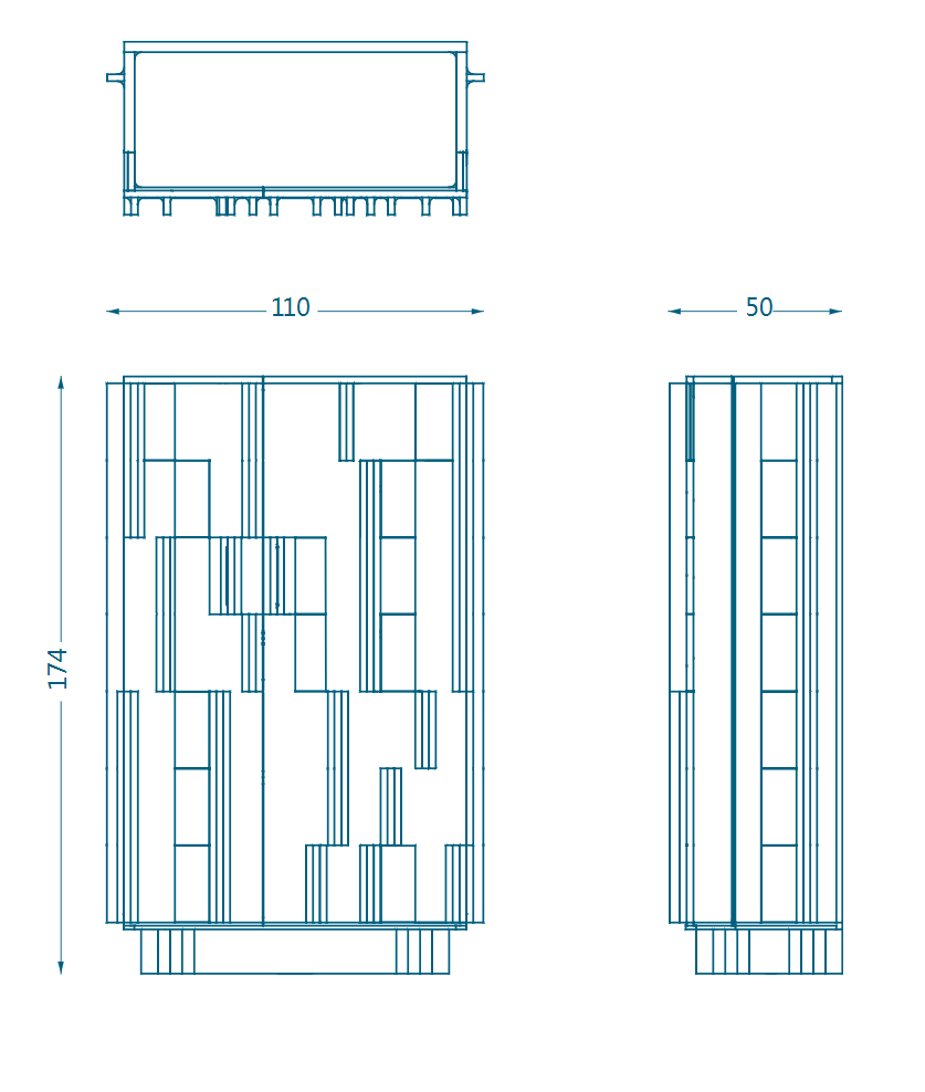 Bruno Moinard Editions Terzo Wine Cabinet