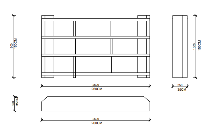 Arketipo  Carter Bookshelf