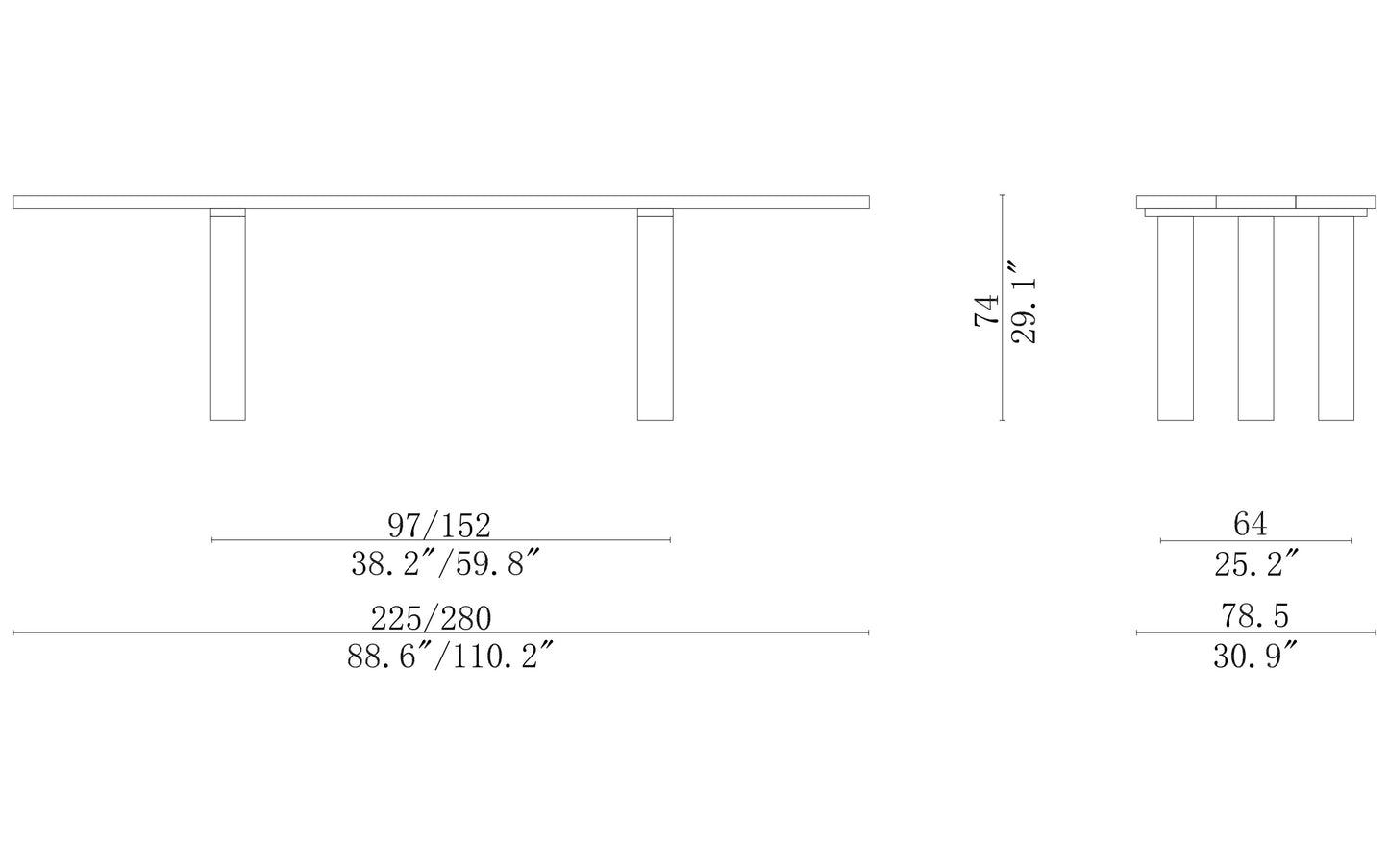 Cassina La Basilica Dining Table