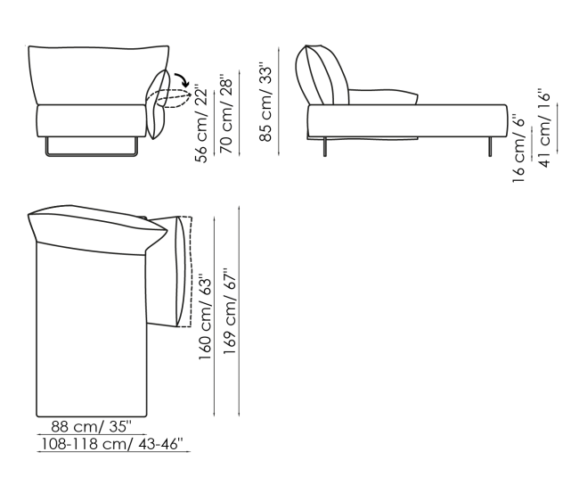 Bonaldo Madame C Sofa