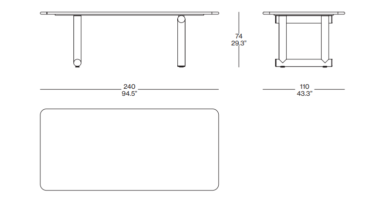 Cassina Trampoline Dining Table